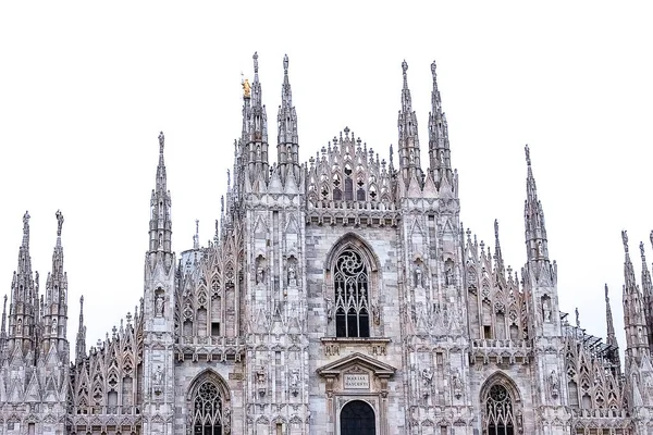 Zobrazení Dne Milánský Dóm Nebo Duomo Milano Itálie — Stock fotografie