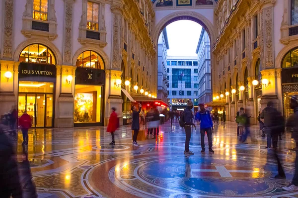 Milan Itálie Května 2017 Galleria Vittorio Emanuele Milan Italy May — Stock fotografie