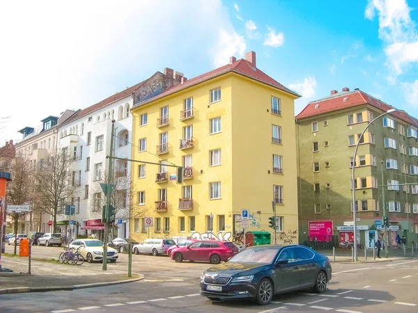 Berlin Deutschland März 2020 Blick Auf Straße Und Straße Berlin — Stockfoto