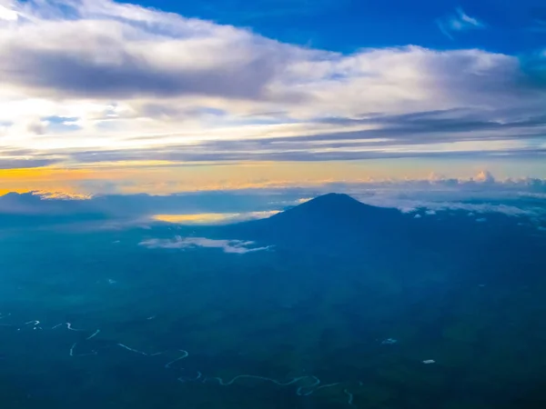 Amazing View Active Volcanoes Gas Eruption Mountain Bromo Sunrise Indonesia — Stock Photo, Image