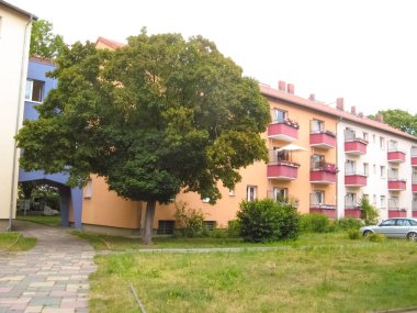 Almanya 'da Berlin' deki modern apartman