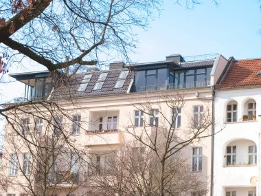 Almanya 'da Berlin' deki modern apartman