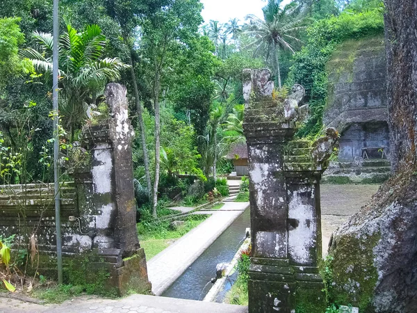 Gunung Kawi Ναός Και Candi Στη Ζούγκλα Στο Μπαλί Ινδονησία — Φωτογραφία Αρχείου