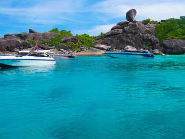 Similan Adaları Körfezi 'nin görüntüsü