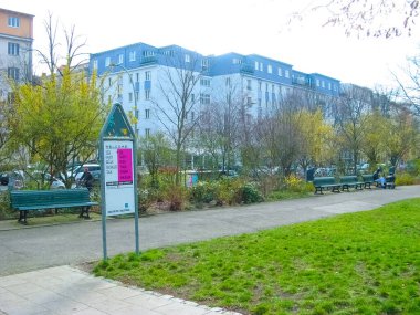 Berlin, Almanya - 03 Mart 2020 Berlin, Almanya 'da sokak ve yolda görüldü.