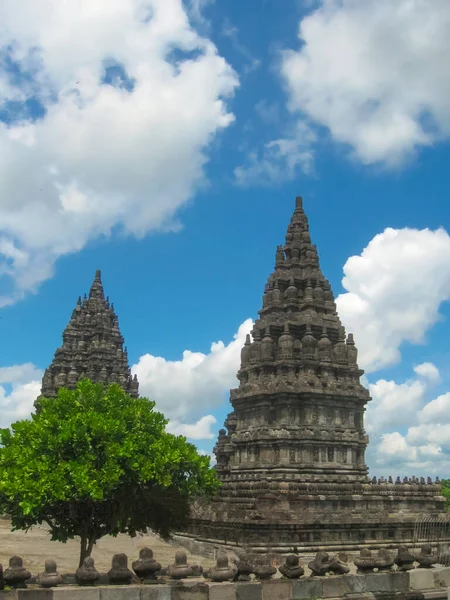 Endonezya Daki Java Adasında Yogyakarta Yakınlarındaki Prambanan Tapınağı — Stok fotoğraf