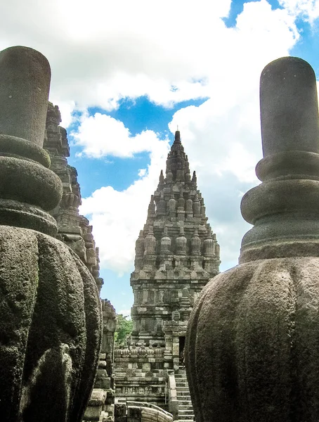 Endonezya Daki Java Adasında Yogyakarta Yakınlarındaki Prambanan Tapınağı — Stok fotoğraf