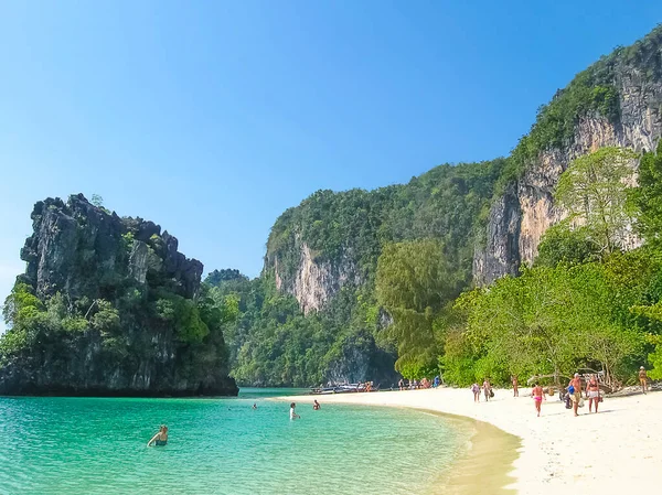 Railay Beach Krabi Thaïlande 1Er Février 2010 Les Gens Paysage — Photo