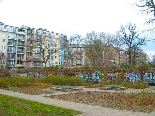 Berlino Germania Marzo 2020 Veduta Strada Strada Berlino Germania Marzo — Foto Stock