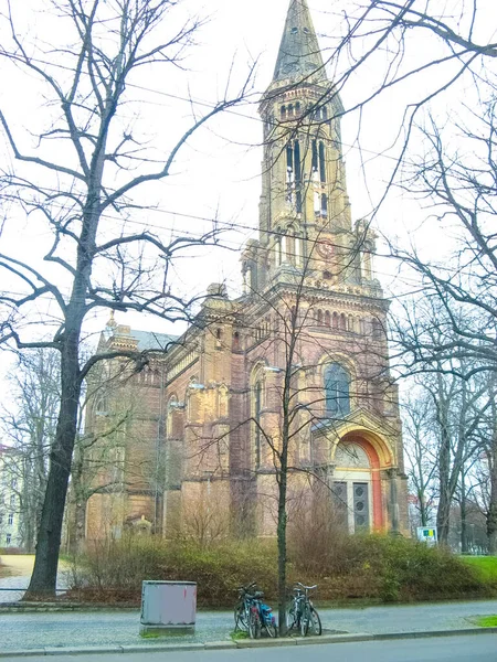 Widok Przodu Zionkirche Berlinie Niemcy Dzień — Zdjęcie stockowe