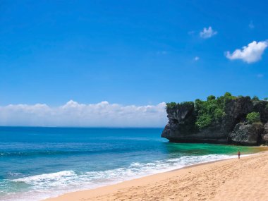 Bali Endonezya 'daki Balangan plajı.
