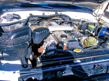 Djerba, Tunus - 3 Ocak 2008: Djerba, Tunus 'ta Toyota motoru 3 Ocak 2008