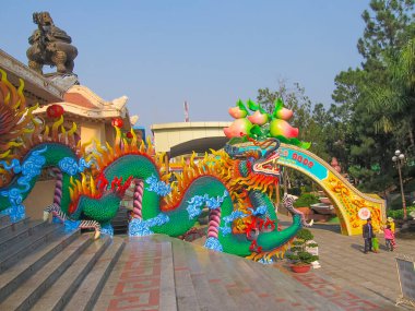 Ho Chi Minh Şehri, Vietnam - 10 Şubat 2011 Aquapark Barajı Sen