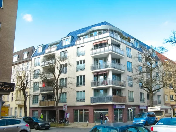 Berlijn Duitsland Maart 2020 Zicht Straat Weg Berlijn Duitsland Maart — Stockfoto