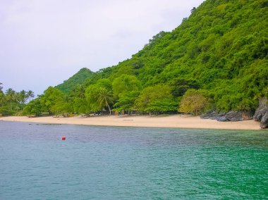Tayland 'daki Mu Ko Ang Tanga Ulusal Deniz Parkı' nın güzel manzarası. Asya.