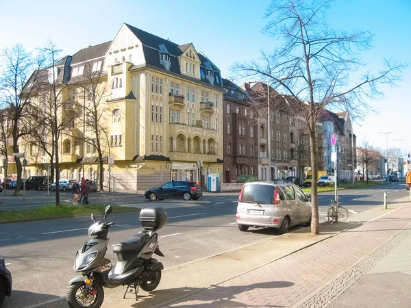 Berlin Deutschland März 2020 Blick Auf Straße Und Straße Berlin — Stockfoto