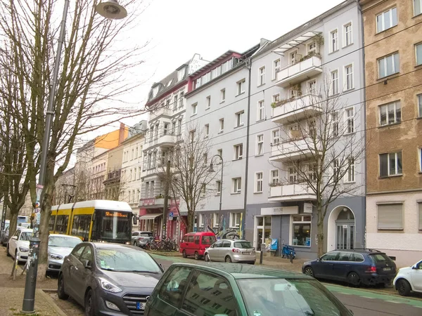 Berlijn Duitsland Maart 2020 Zicht Straat Weg Berlijn Duitsland Maart — Stockfoto