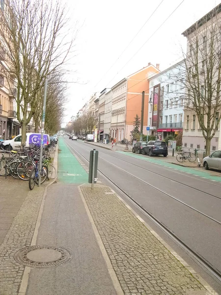 Berlin Deutschland März 2020 Blick Auf Straße Und Straße Berlin — Stockfoto