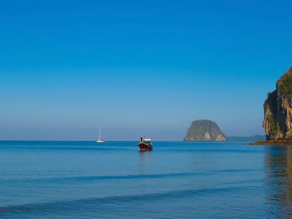 Boat Southern Side Sivalai Beach Koh Mook Thailand — 图库照片