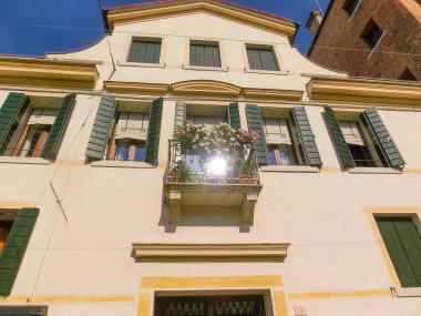 Treviso, İtalya 'nın merkezindeki eski mimari.