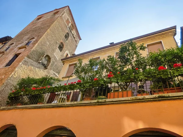 Old Architecture Centre Treviso Italy — Stock Photo, Image