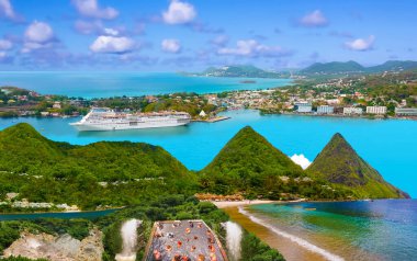 Güzel Saint Lucia, Karayip Adaları
