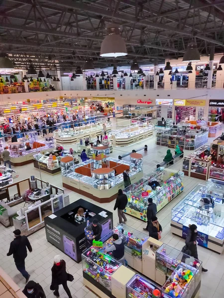Kiev Ucrânia Dezembro 2018 Vista Cima Supermercado Varus Kiev Ucrânia — Fotografia de Stock