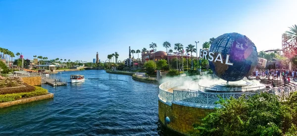 Orlando Usa Května2018 Panorama Universal City Walk Vchodu Zábavního Parku — Stock fotografie