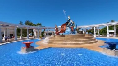 Belek, Antalya, Türkiye - 11 Mayıs 2021: Efsaneler Diyarı Tema Parkı. 