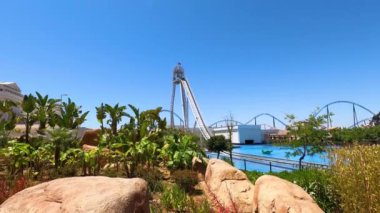 Belek, Antalya, Türkiye - 11 Mayıs 2021: Efsaneler Diyarı Tema Parkı. 