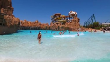 Belek, Antalya, Türkiye - 11 Mayıs 2021: Efsaneler Diyarı Tema Parkı. 