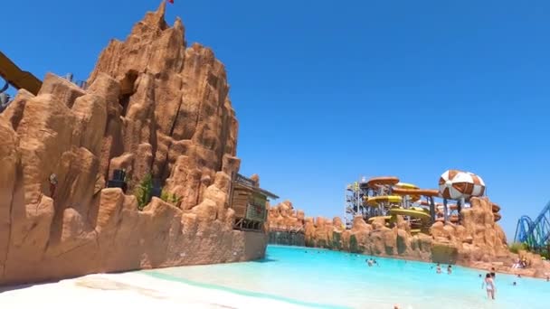 Belek Antalya Türkiye Mayıs 2021 Efsaneler Diyarı Tema Parkı — Stok video