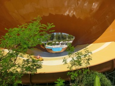 Belek, Antalya, Türkiye - 15 Mayıs 2021: Belek 'teki Efsaneler Diyarı tema parkı. Sihirli macera