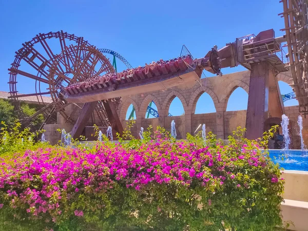 Belek Antalya Turkije Mei 2021 Themapark Land Legends Belek Galeon — Stockfoto