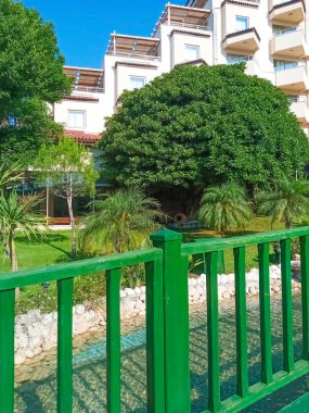 Belek, Antalya, Türkiye - 11 Mayıs 2021: Bellis Deluxe Oteli, Belek, Türkiye.