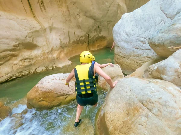 Wandelen Langs Lycische Route Canyon Van Harmony Vlakbij Stad Goynuk — Stockfoto