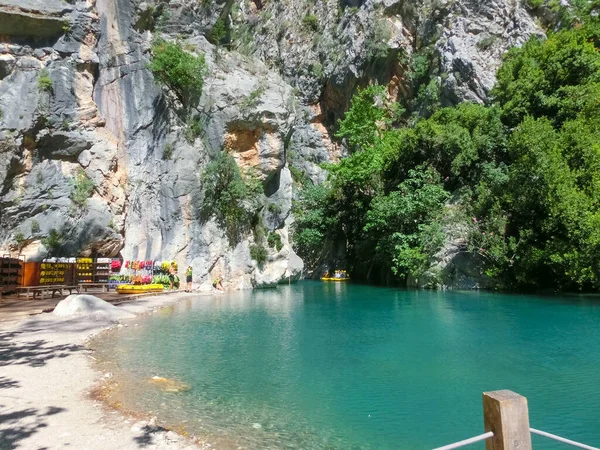 Trekking Longo Trilha Lícia Cânion Harmony Perto Cidade Goynuk Antalya — Fotografia de Stock