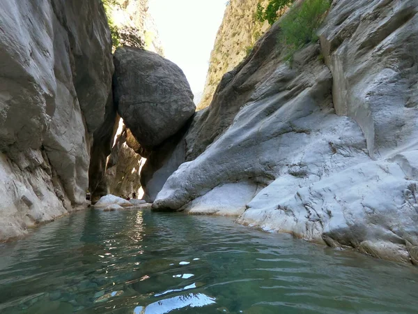 Wandelen Langs Lycische Route Canyon Van Harmony Vlakbij Stad Goynuk — Stockfoto