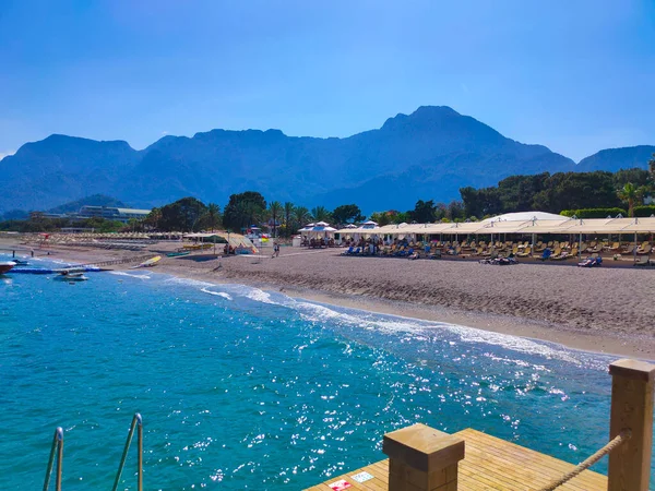 Goynuk Antalya Turchia Maggio 2021 Spiaggia Sulla Costa Mediterranea Della — Foto Stock