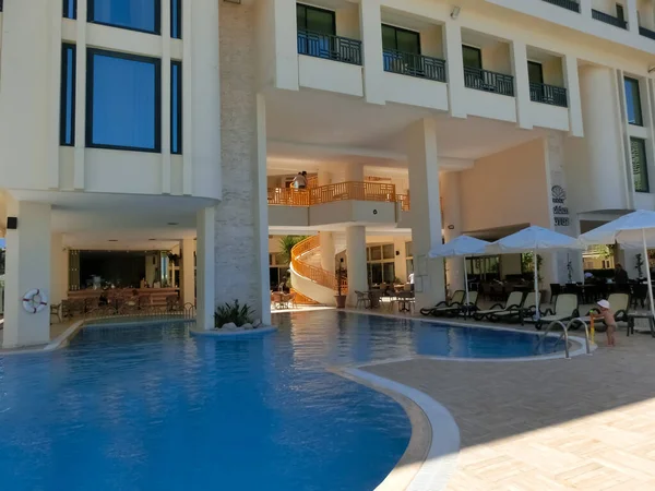 Kemer Antalya Turquía Mayo 2021 Piscina Golden Lotus Hotel Estrellas — Foto de Stock