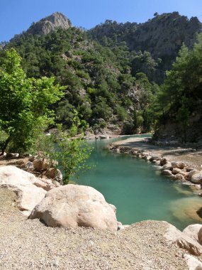 Türkiye 'nin Goynuk ve Antalya kenti yakınlarındaki güzel Harmony kanyonu.