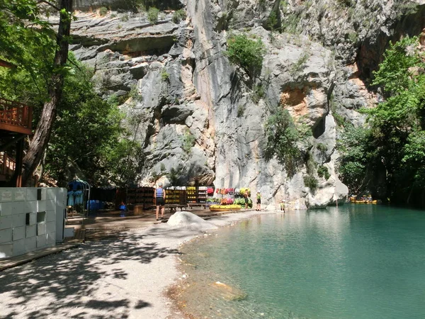 Trekking Longo Trilha Lícia Cânion Harmony Perto Cidade Goynuk Antalya — Fotografia de Stock