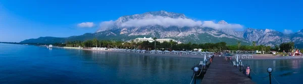 Panorama Gór Tauride Plaży Antalya Beldibi Turcja — Zdjęcie stockowe