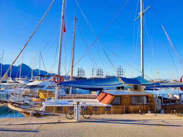 Iates Porto Kemer Turquia Antalya — Fotografia de Stock