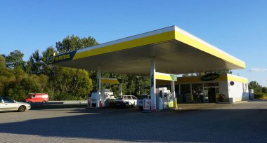 Lubjana , Slovenia - September 30, 2025: M.Petrol gas station at Lubjana Slovenia