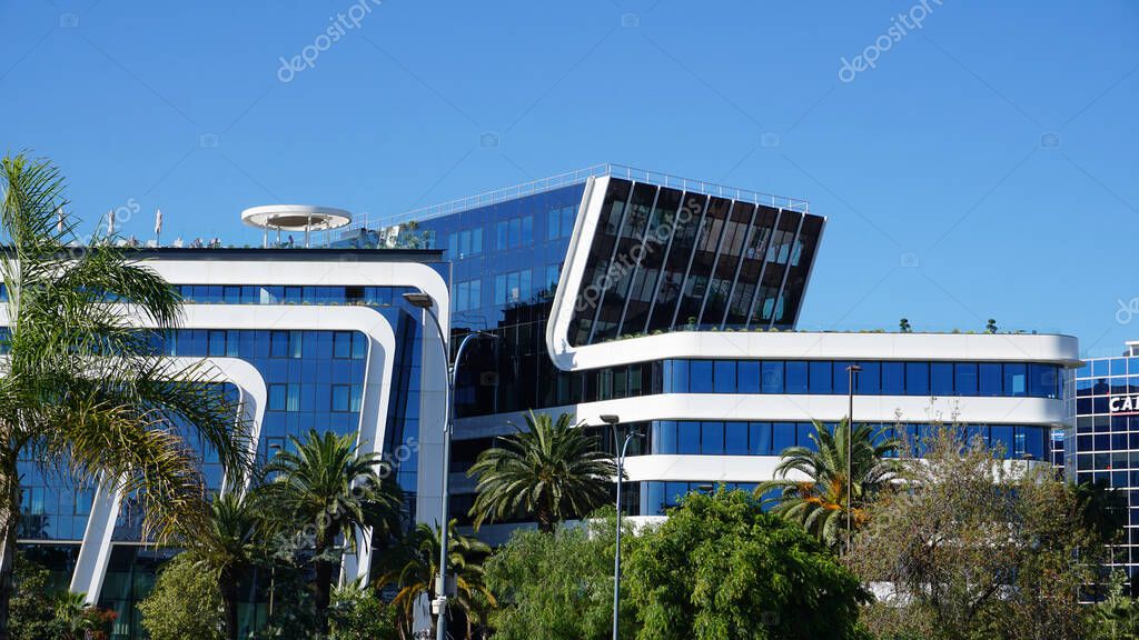 Nice, France - September 27, 2025: Sheraton hotel near Terminal 1 of Nice airport at Nice, France on September 27, 2025