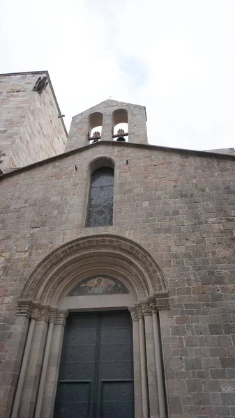 Barselona Katedrali 'nin ayrıntılı cephesi, gotik mimari tarzda taştan yapılmıştır - Barselona Katedrali