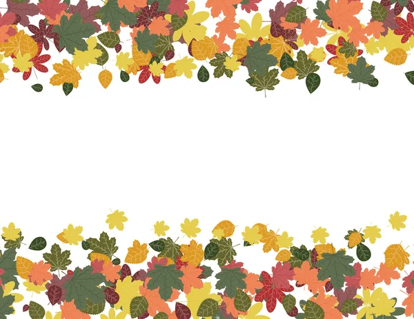 Fondo hojas de otoño — Archivo Imágenes Vectoriales