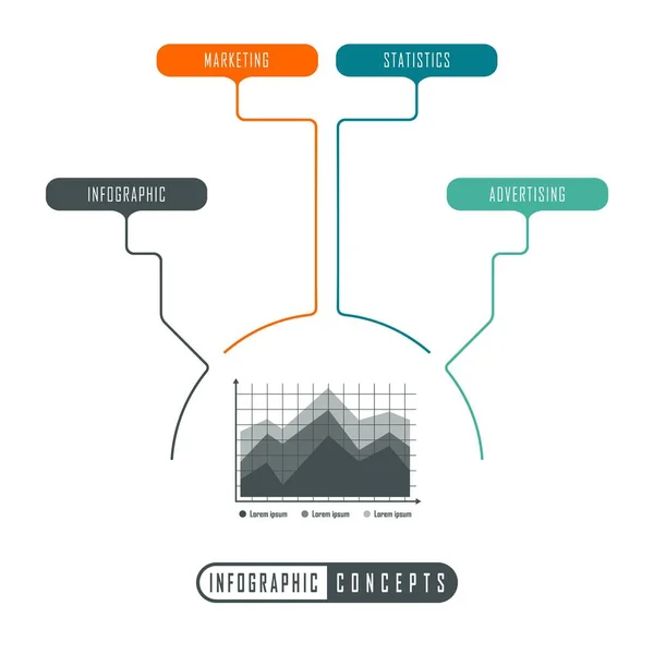 Modelo Linha Tempo Infográfico Pode Ser Usado Para Gráfico Diagrama — Vetor de Stock