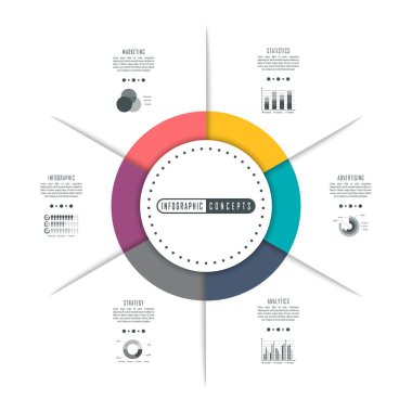 Infographic zaman çizelgesi şablonu grafik, diyagram, web tasarımı, sunum, reklamcılık ve tarih için kullanılabilir. Vektör bilgi gösterimi